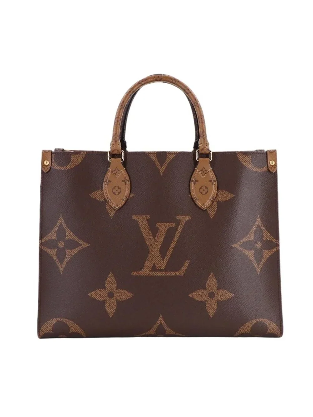 Louis Vuitton Giant Monogram On The Go MM 2-Way Tote Shoulder Bag